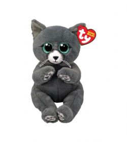 PELUCHE TY BEANIE BELLIES - BINX CHAT BLEU RUSSE PETIT 8